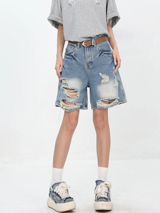 Retro American Spice Girls Ripped Short
