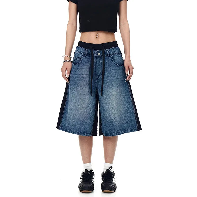 Versatile Wide Leg Retro Jorts