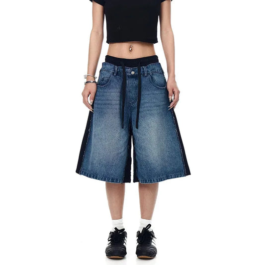 Versatile Wide Leg Retro Jorts