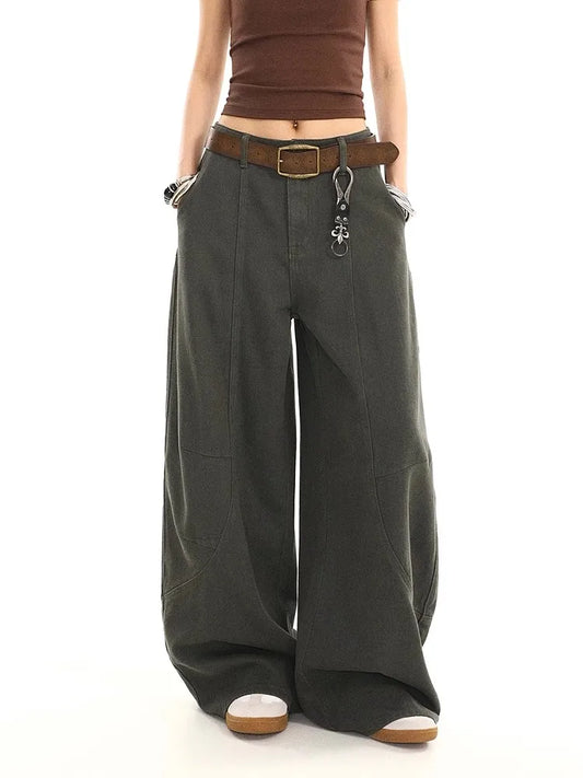 High Waist Vintage Baggy Wide Jeans