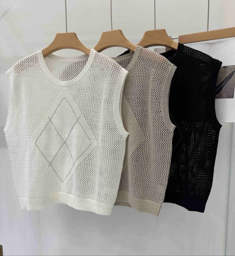 Luxury Linen Knitted Vest