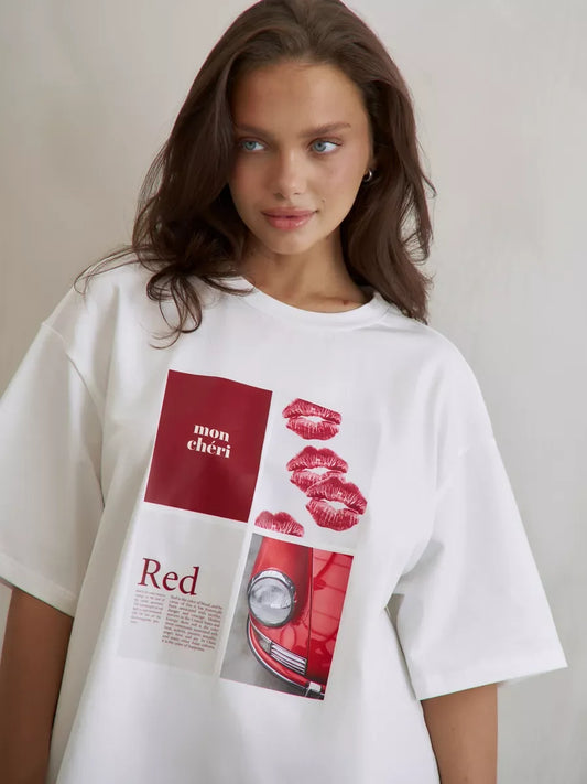 Hot Girl Y2K Design Printed T-Shirt