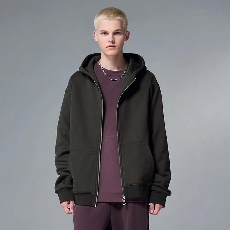 Trendy Winter Fleece Full Zip Hoodie
