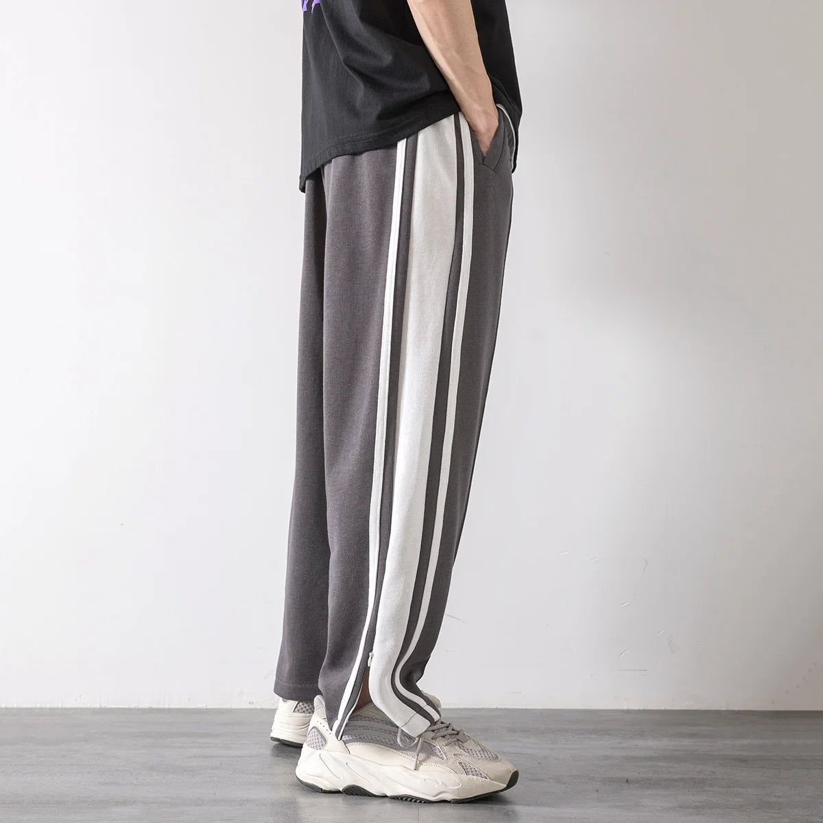 Korean Loose Stripe Basketball Joggers Pants