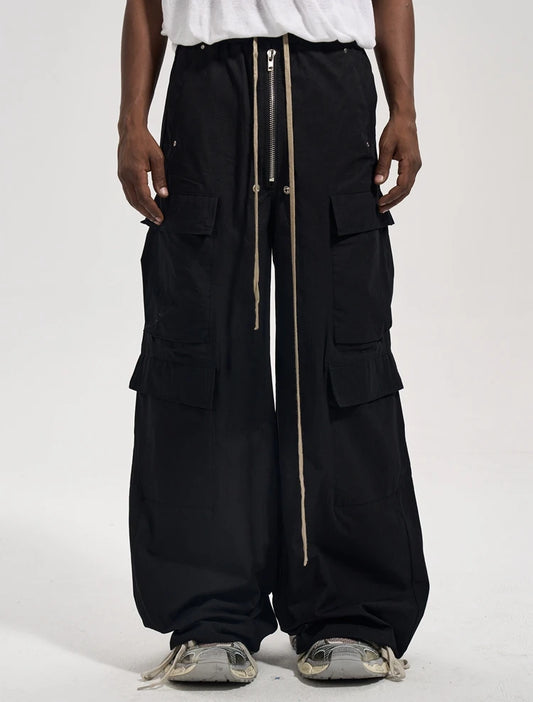 Retro Flared Cargo Pants