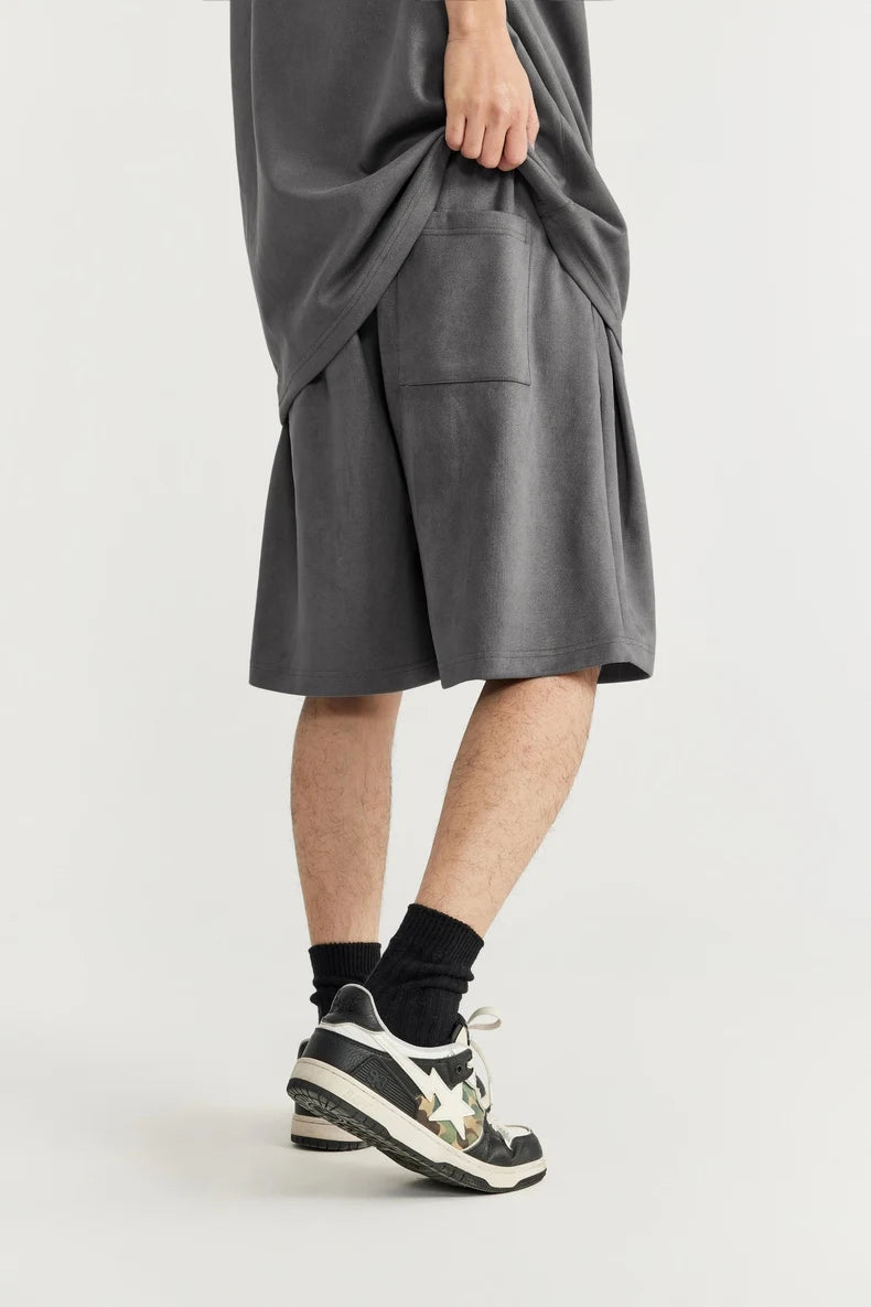 Embossed Oversized Summer Tracksuit Set T-Shirt