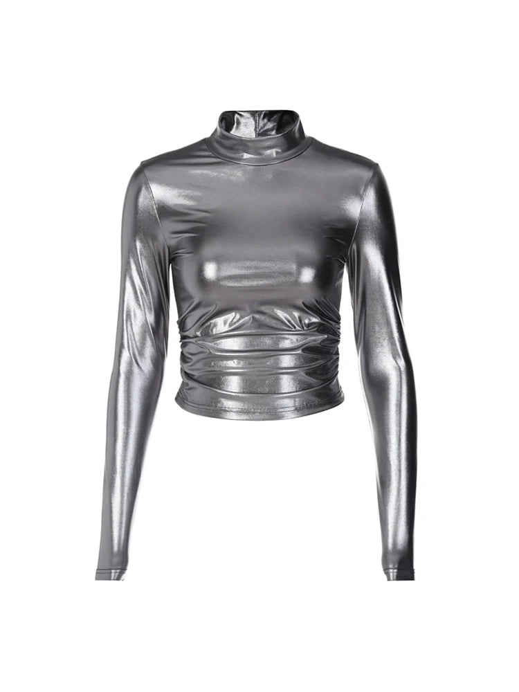 Silver Punk Korean Y2K Vintage T-Shirt