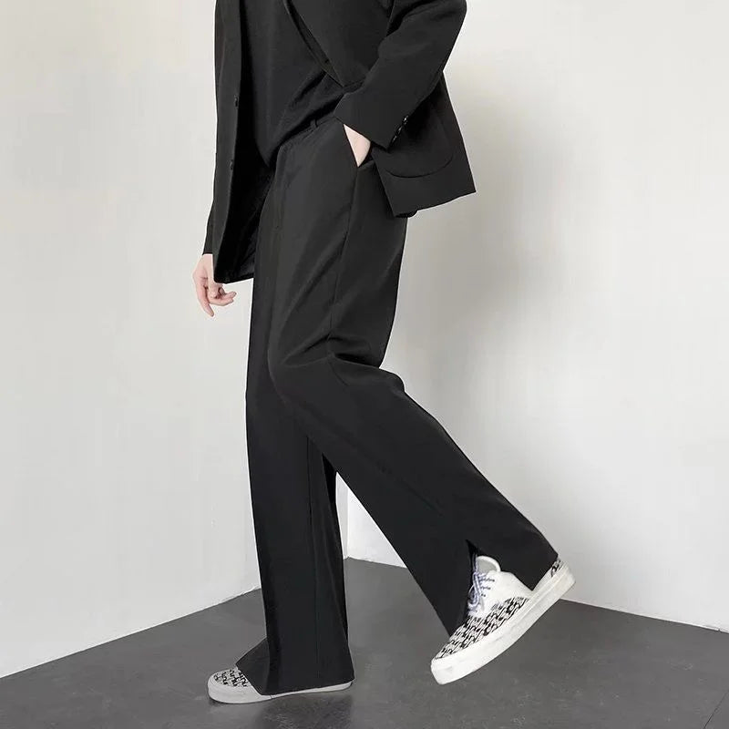 Classic Wide Leg Suit Pants