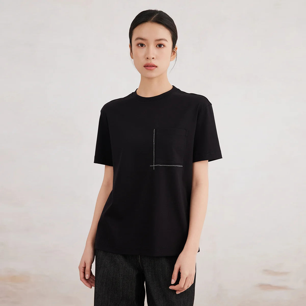 Premium White Long Staple Cotton T-Shirt