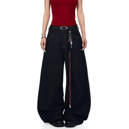 Vintage Original Blue Denim Wide Jeans