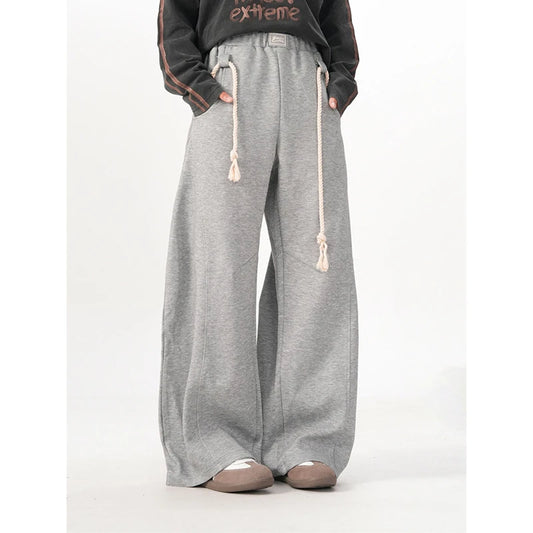 High Waist Wide Leg Lace Pants