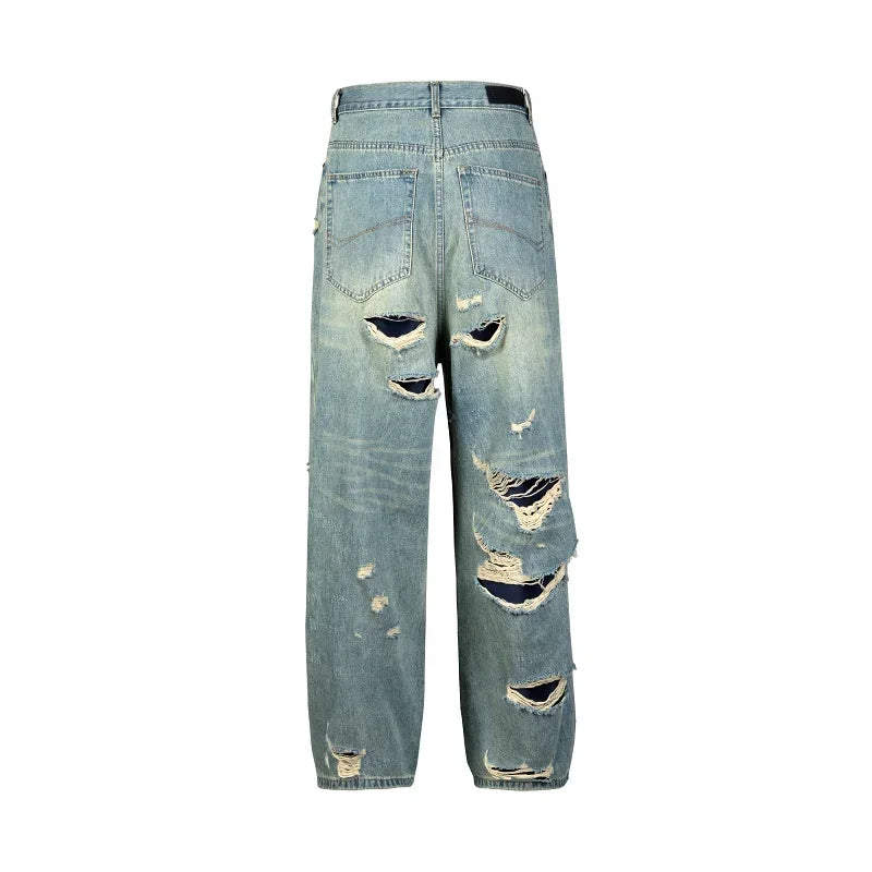 Retro Oversized Wide Leg Hip Jeans