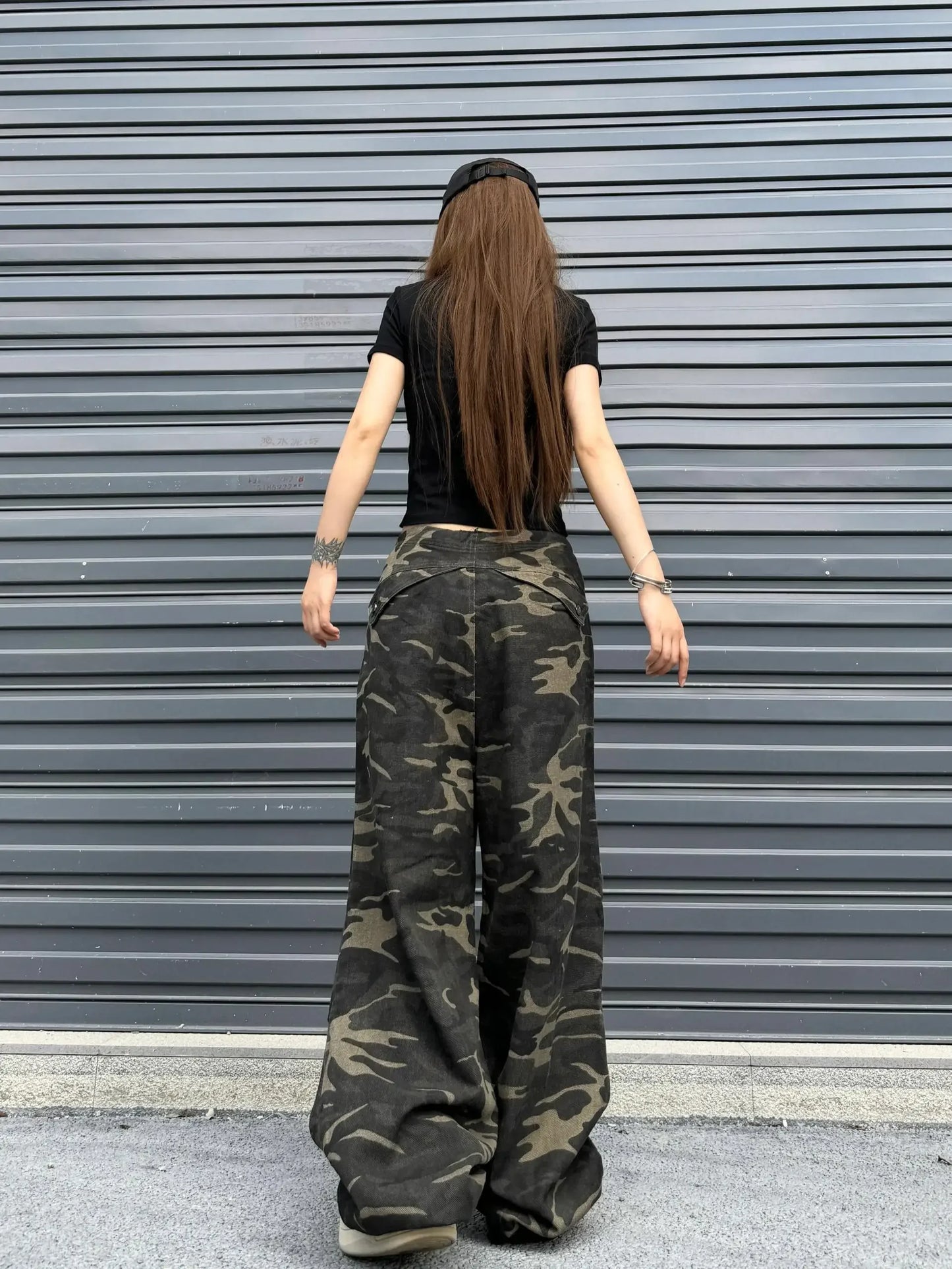 Vintage Camouflage Oversize Cargo Pants
