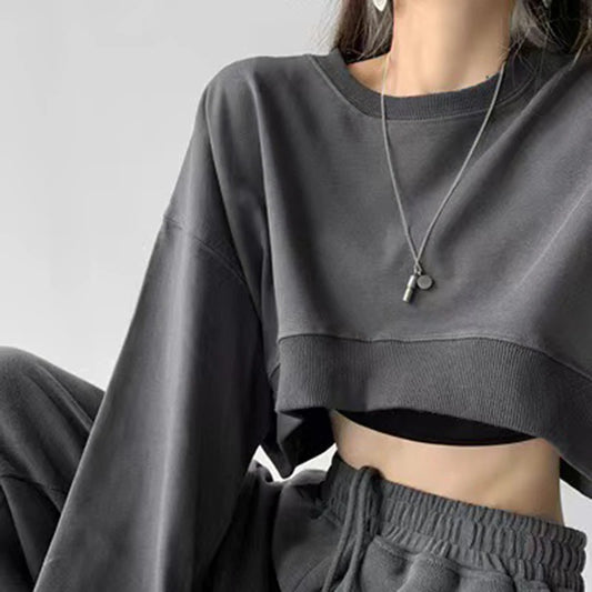 Stylish Korean Sweatshirts Women Loose Shirt