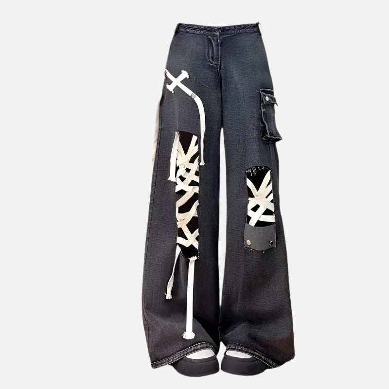 Oversize Vintage Hip Hop High Jeans