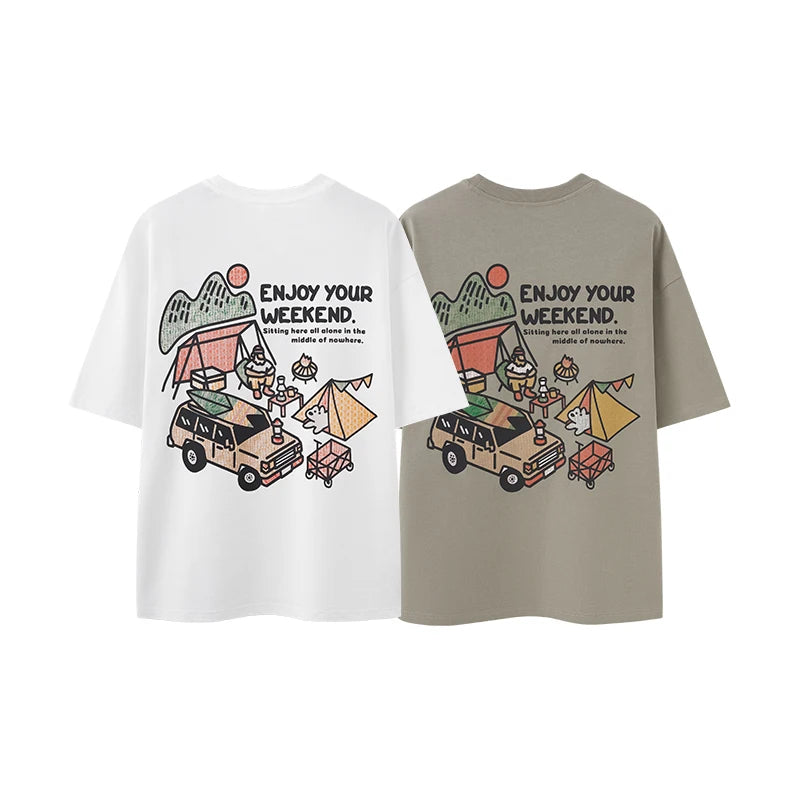 Mountain Series Heavyweight Printed Outdoor T-Shirt