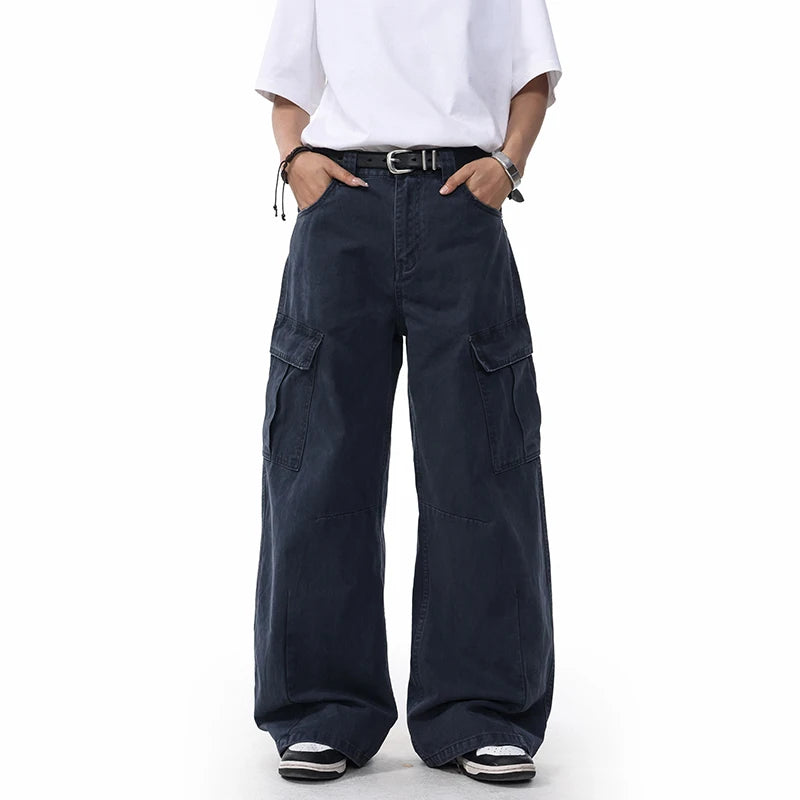 Loose Casual Pure Cotton Cargo Pants