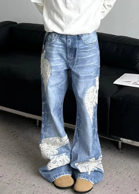 Vintage High Waist Palazzo Style Jeans