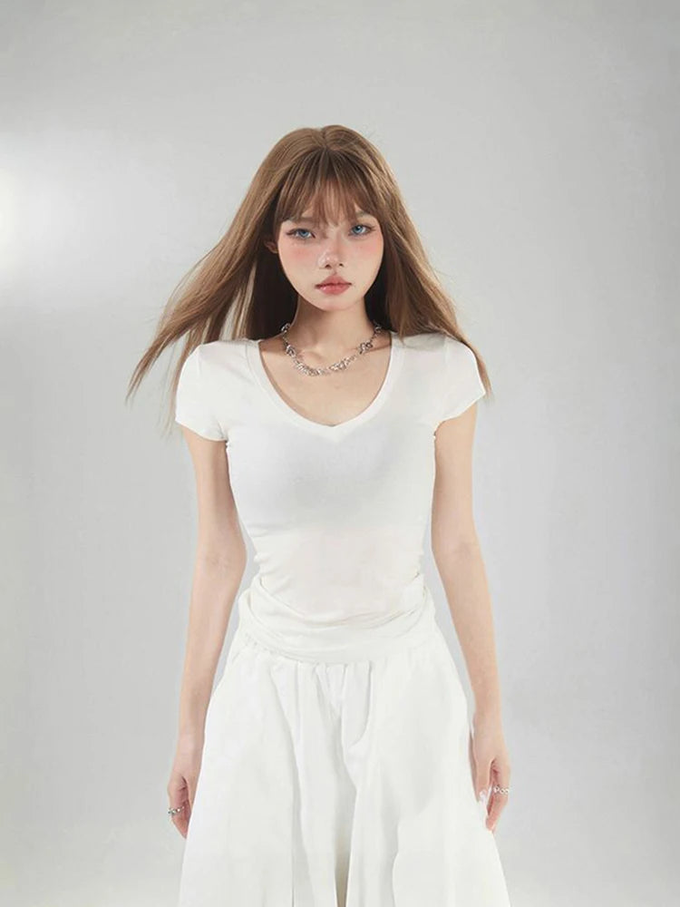 Versatile Slim Fit V-Neck T-Shirt