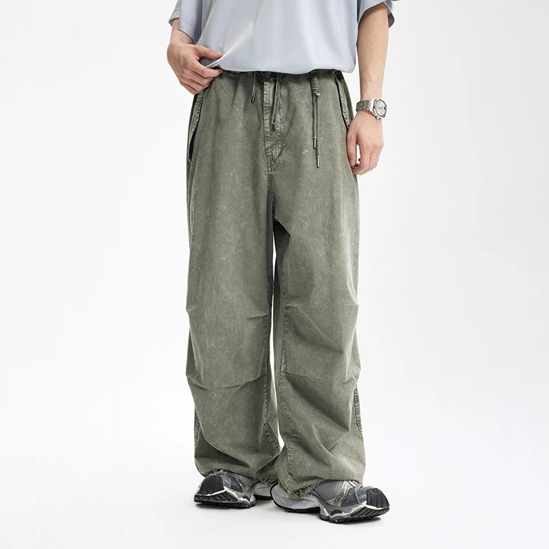 Heavy Washed Cargo Pants with Pants