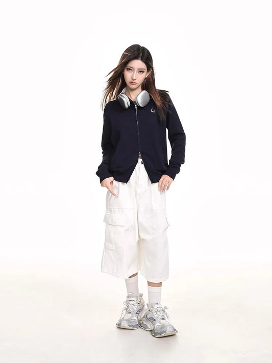 Cozy Knitted Hooded Cardigan Sweater Coat