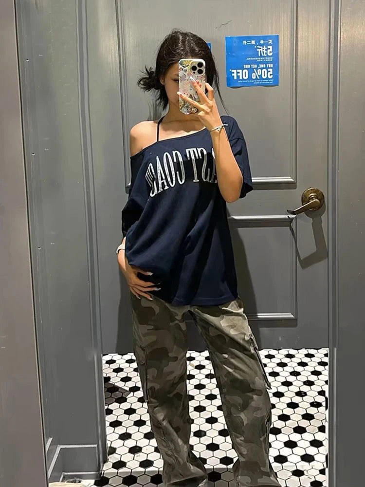 Elegant Oversize Korean Chic Crop Top
