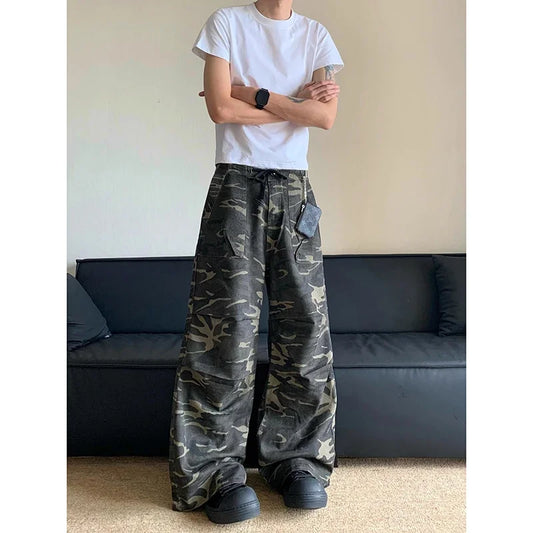 Vintage Camouflage Oversize Cargo Pants
