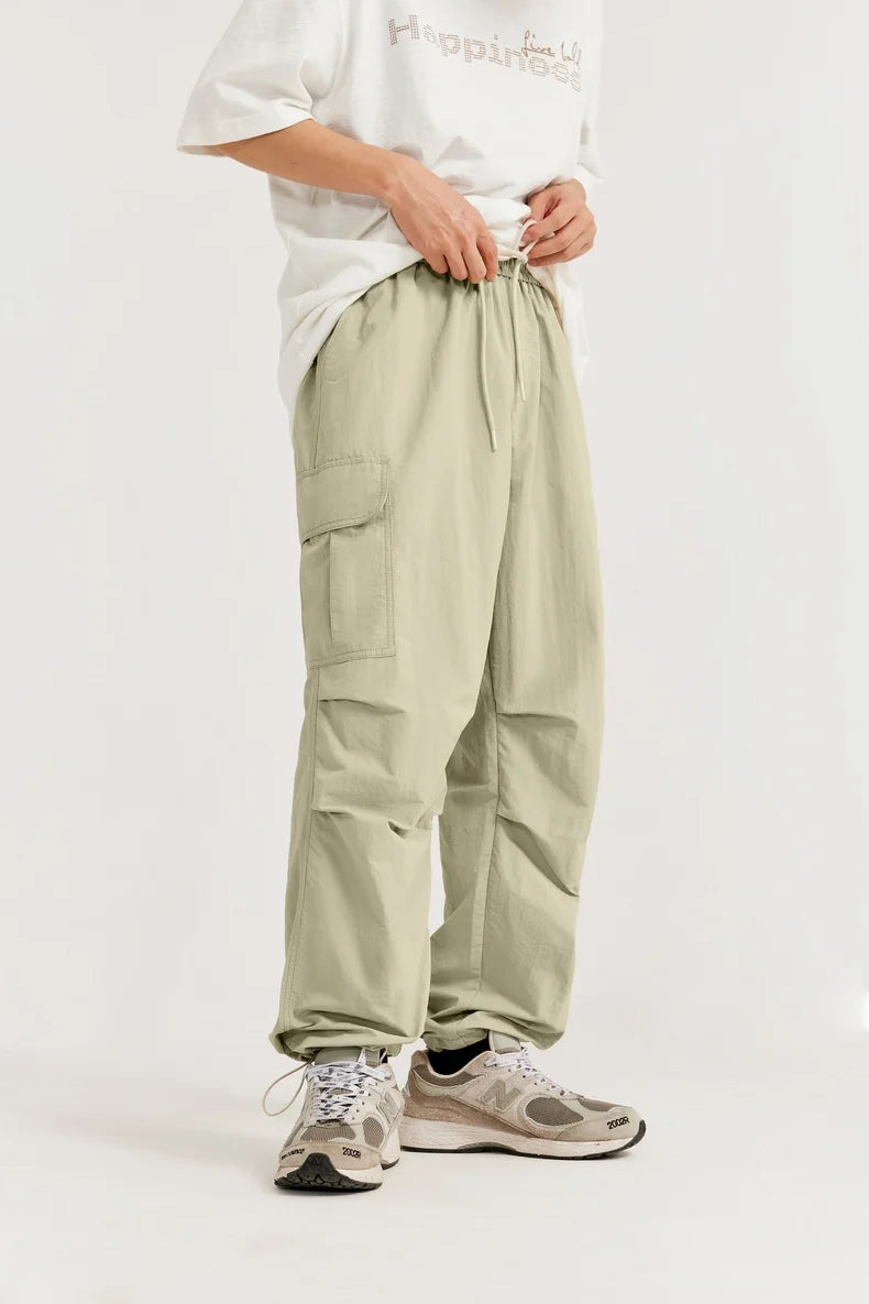 Elastic Waist Casual Cargo Pants