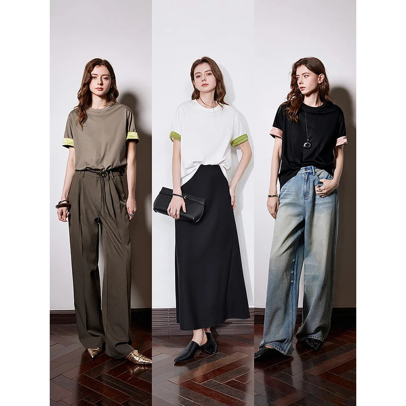 Silk Chinese Style Short Sleeve T-Shirt