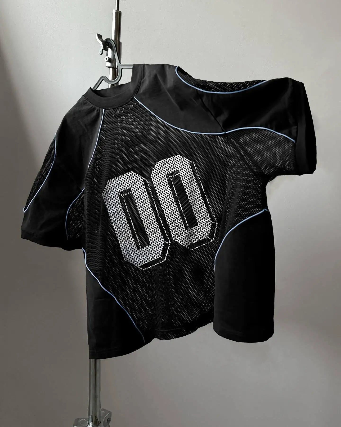 Breathable Mesh Patchwork Loose T-Shirt