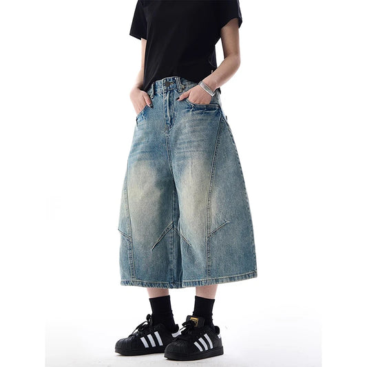 Vintage Gothic High Waist Cargo Jeans