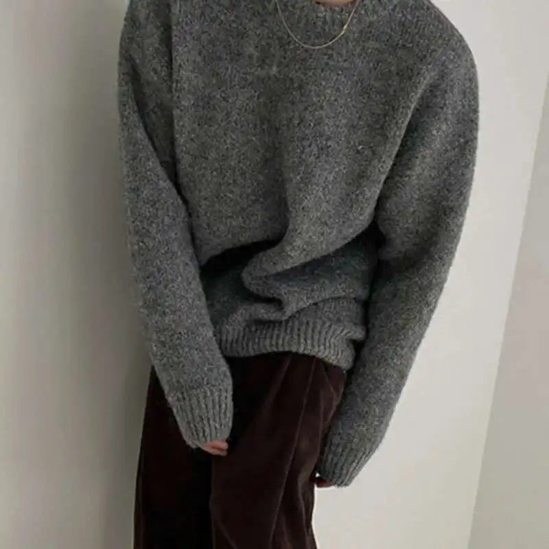 Casual Loose Round Neck Pullover Sweater