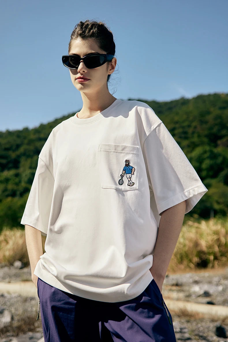 Cool Touch Quick Dry Embroidered T-Shirt