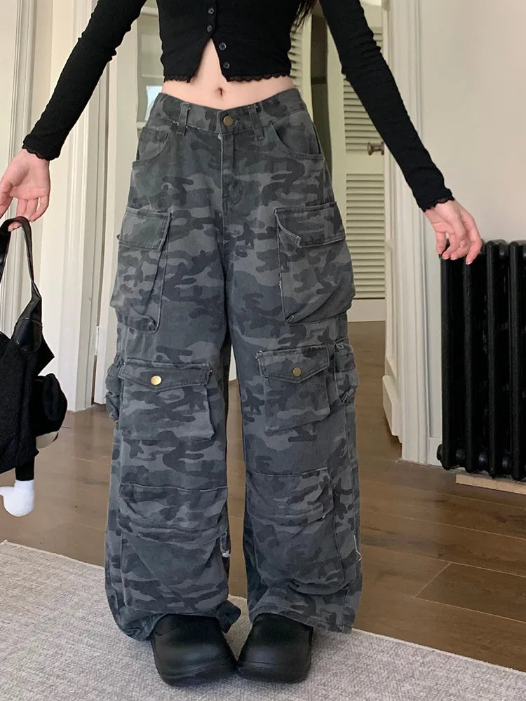 Trashy Y2K Camo Cargo Pants