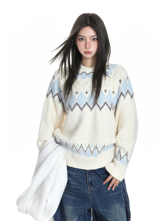 Cozy Vintage Knit Sweater Pullover