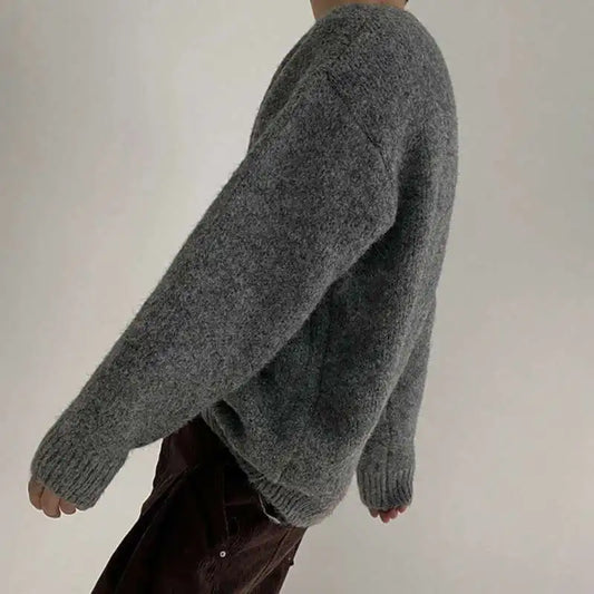 Casual Loose Round Neck Pullover Sweater