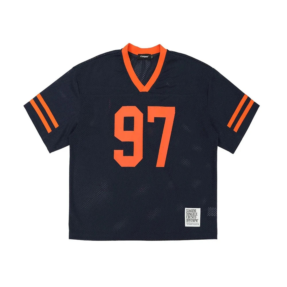 Breathable Retro Mesh Sports  T-Shirt