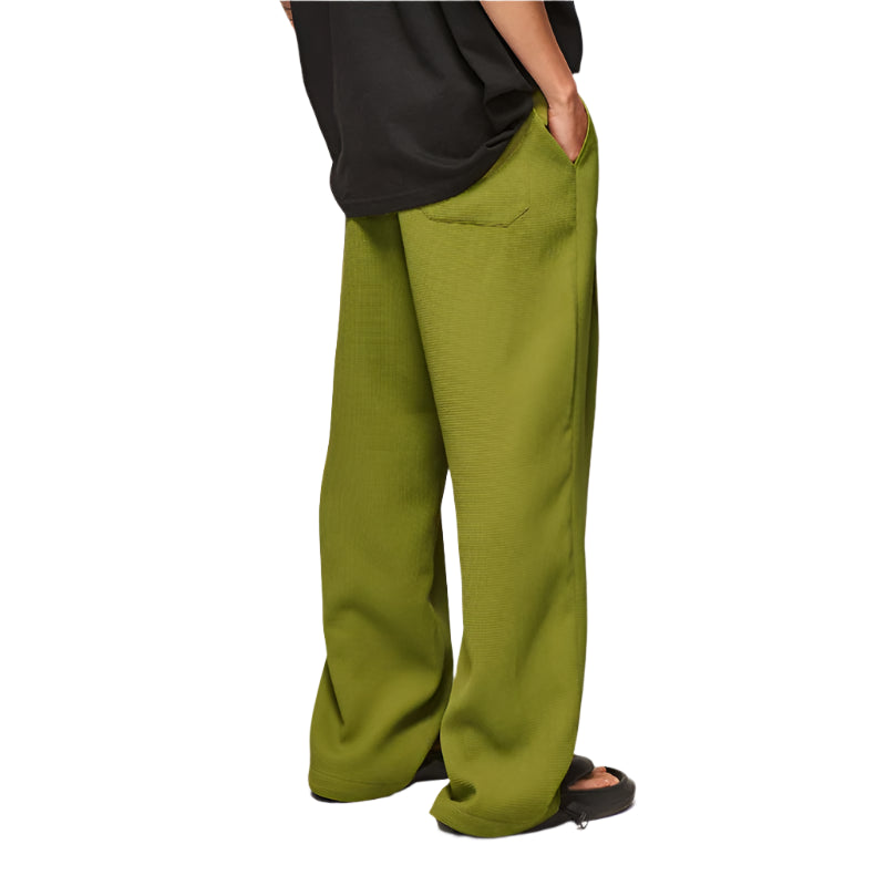 Vintage Wide Leg Waffle Sweatpants