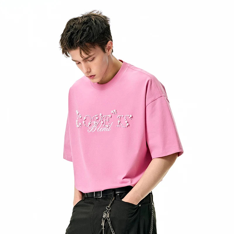 Heavyweight Beaded Letter Graphic T-Shirt