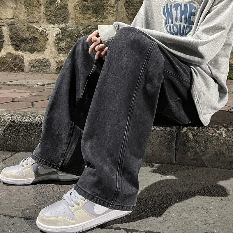 High Street Korean Style Loose Jeans