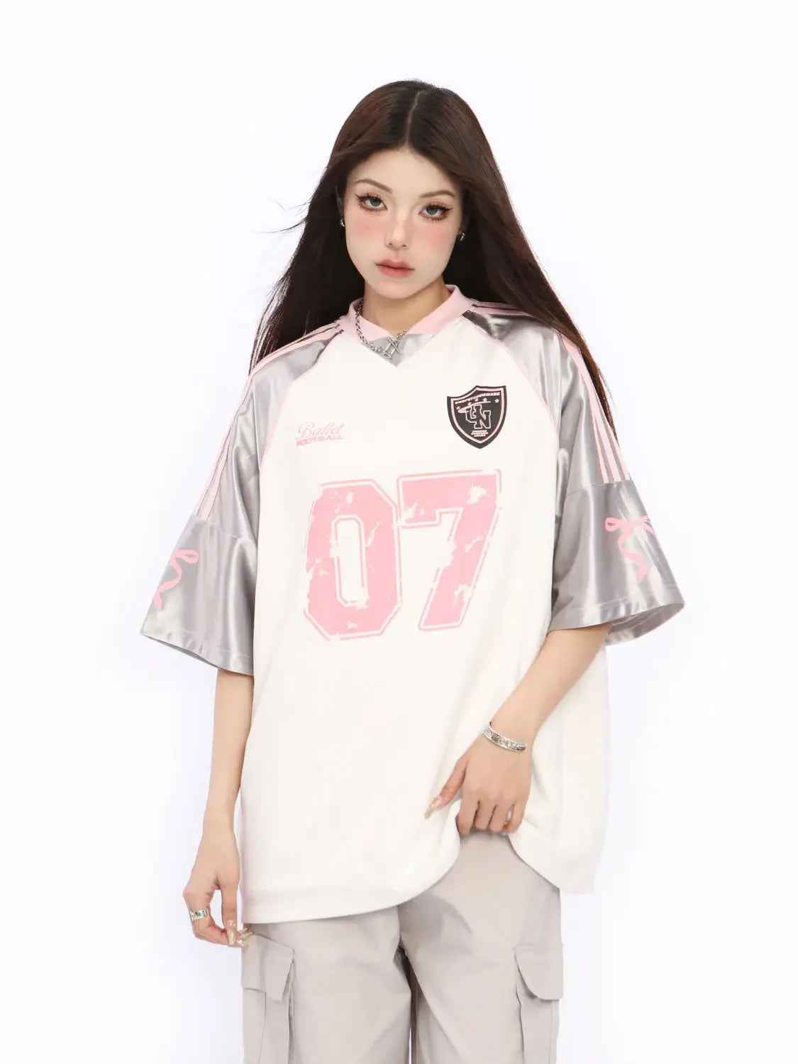 Retro Silver Jersey Number 3 T-Shirt