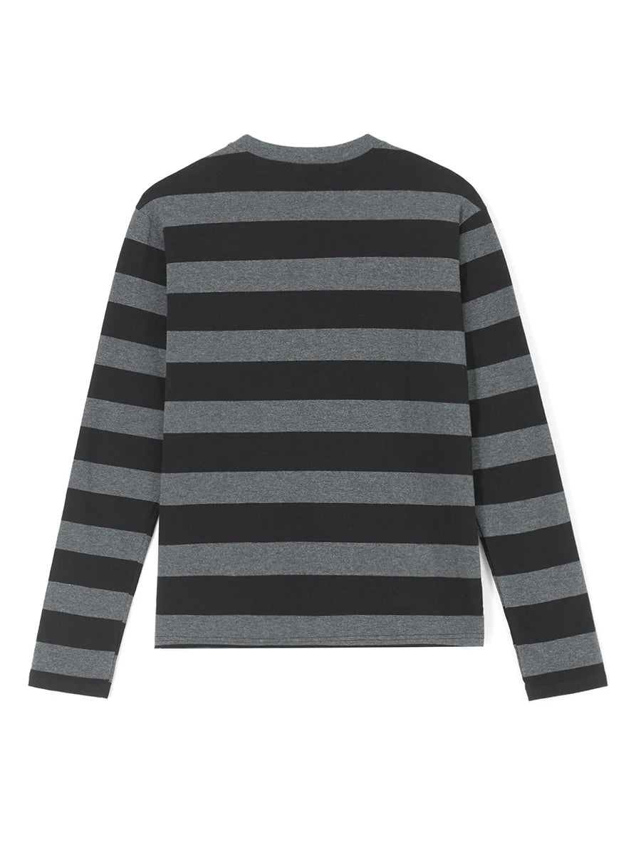 Gothic Striped Long Sleeve T-Shirt