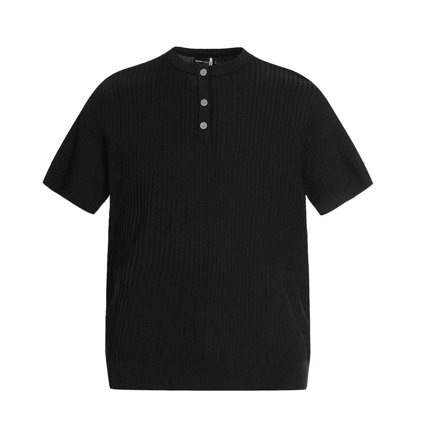 Elegant Solid Color Short Sleeve T-Shirt