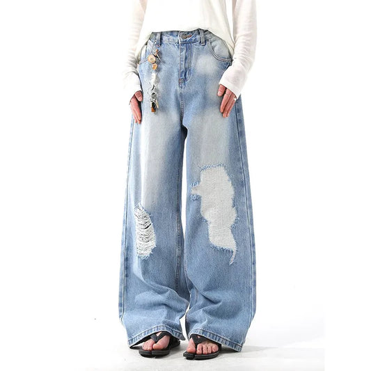 Vintage High Waist Blue Denim Jeans