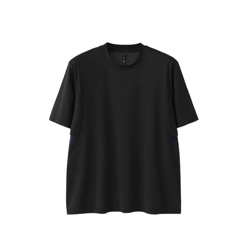 Breathable UPF Color Block Sports T-Shirt