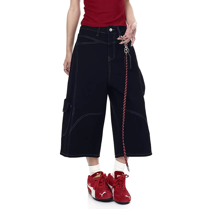 Vintage High Waist Black Denim Jeans