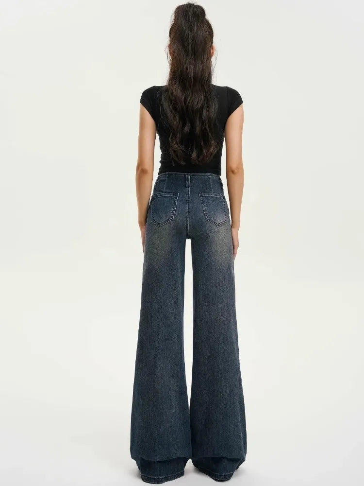 Retro High Waist Flare Jeans
