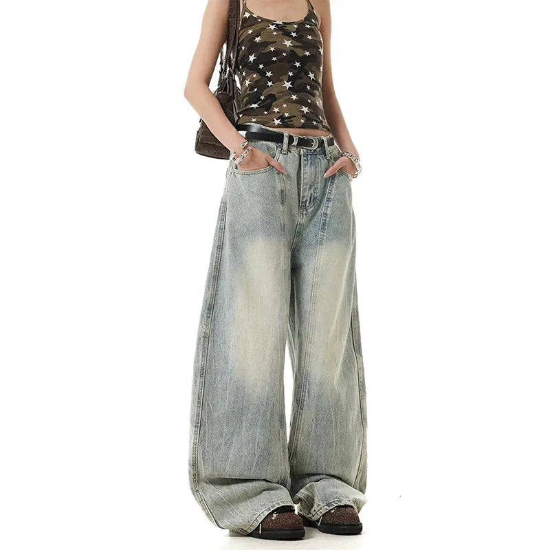 Blue Gradient Vintage High Waisted Jeans