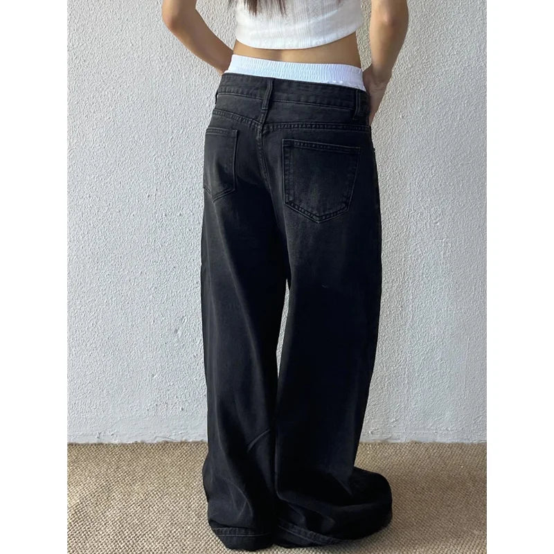 Vintage Y2K Style High Waisted Jeans