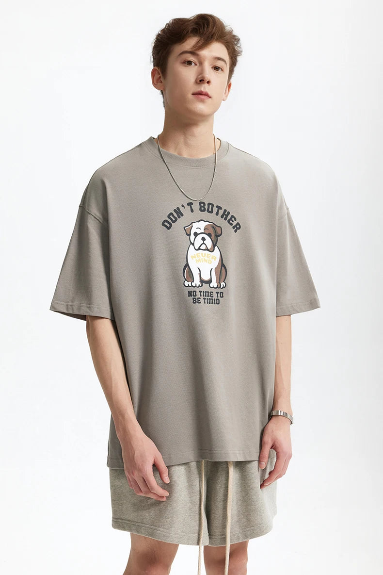 French Bulldog Fun Print Heavyweight T-Shirt